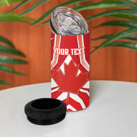 Canada 2026 Soccer Custom 4 in 1 Can Cooler Tumbler Les Rouges Go Champions