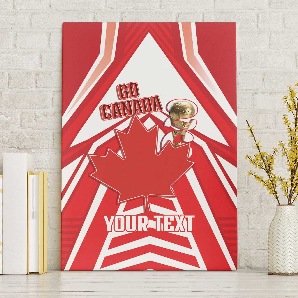 Canada 2026 Soccer Custom Canvas Wall Art Les Rouges Go Champions