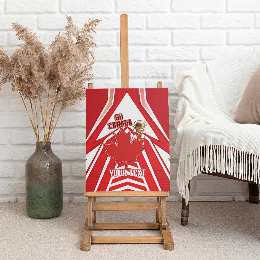 Canada 2026 Soccer Custom Canvas Wall Art Les Rouges Go Champions