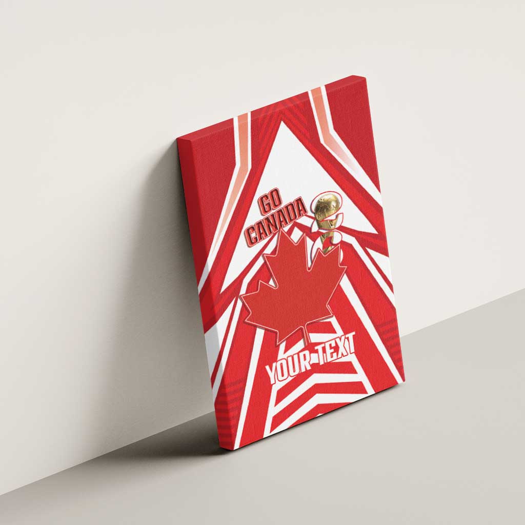 Canada 2026 Soccer Custom Canvas Wall Art Les Rouges Go Champions