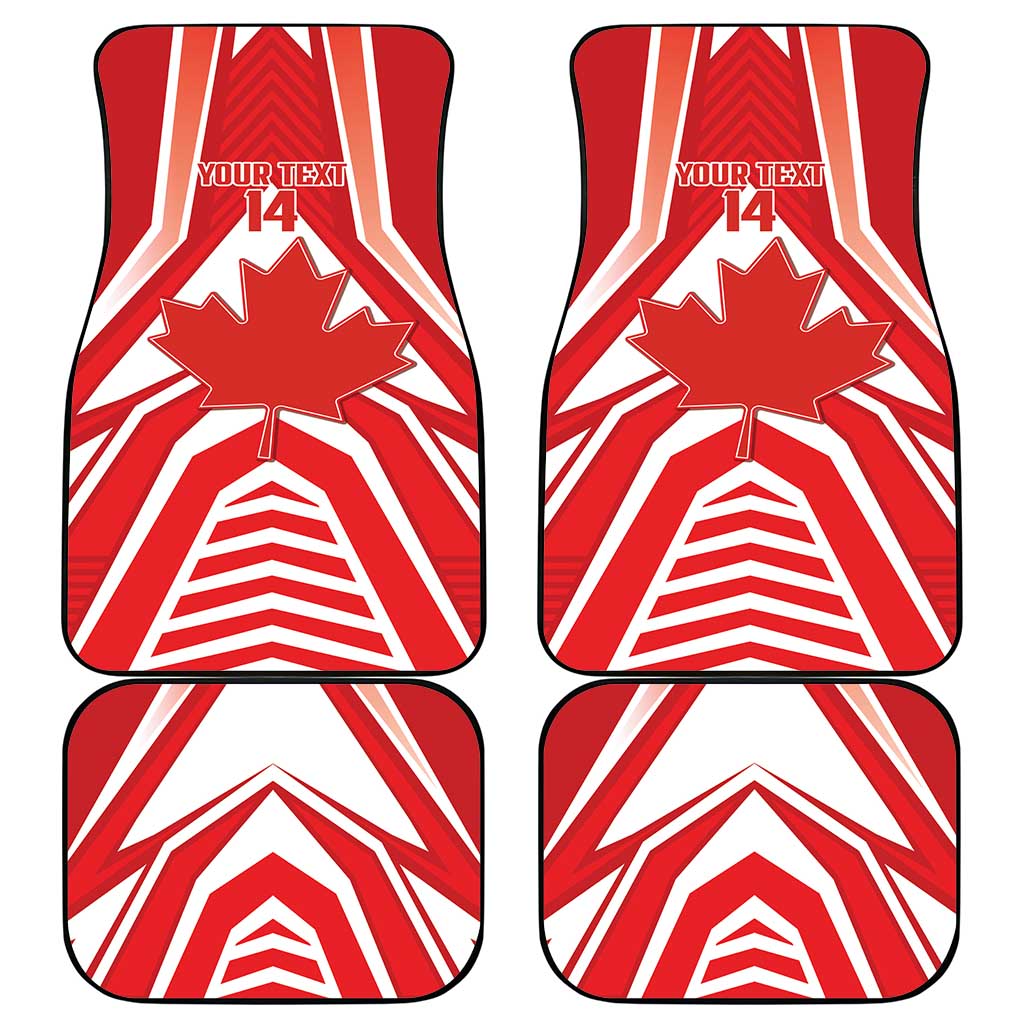 Canada 2026 Soccer Custom Car Mats Les Rouges Go Champions