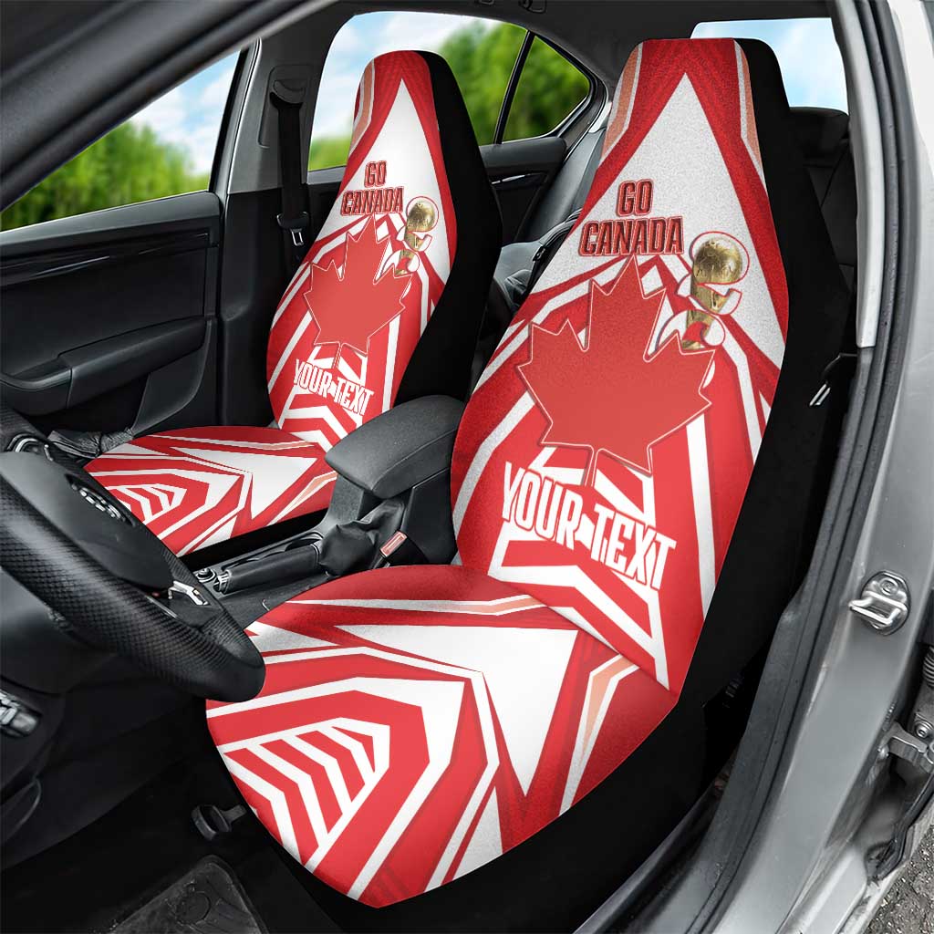 Canada 2026 Soccer Custom Car Seat Cover Les Rouges Go Champions