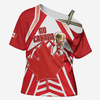 Canada 2026 Soccer Custom Cross Shoulder Shirt Les Rouges Go Champions
