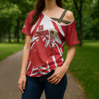Canada 2026 Soccer Custom Cross Shoulder Shirt Les Rouges Go Champions