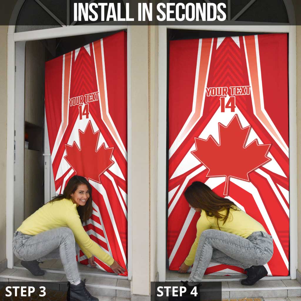 Canada 2026 Soccer Custom Door Cover Les Rouges Go Champions