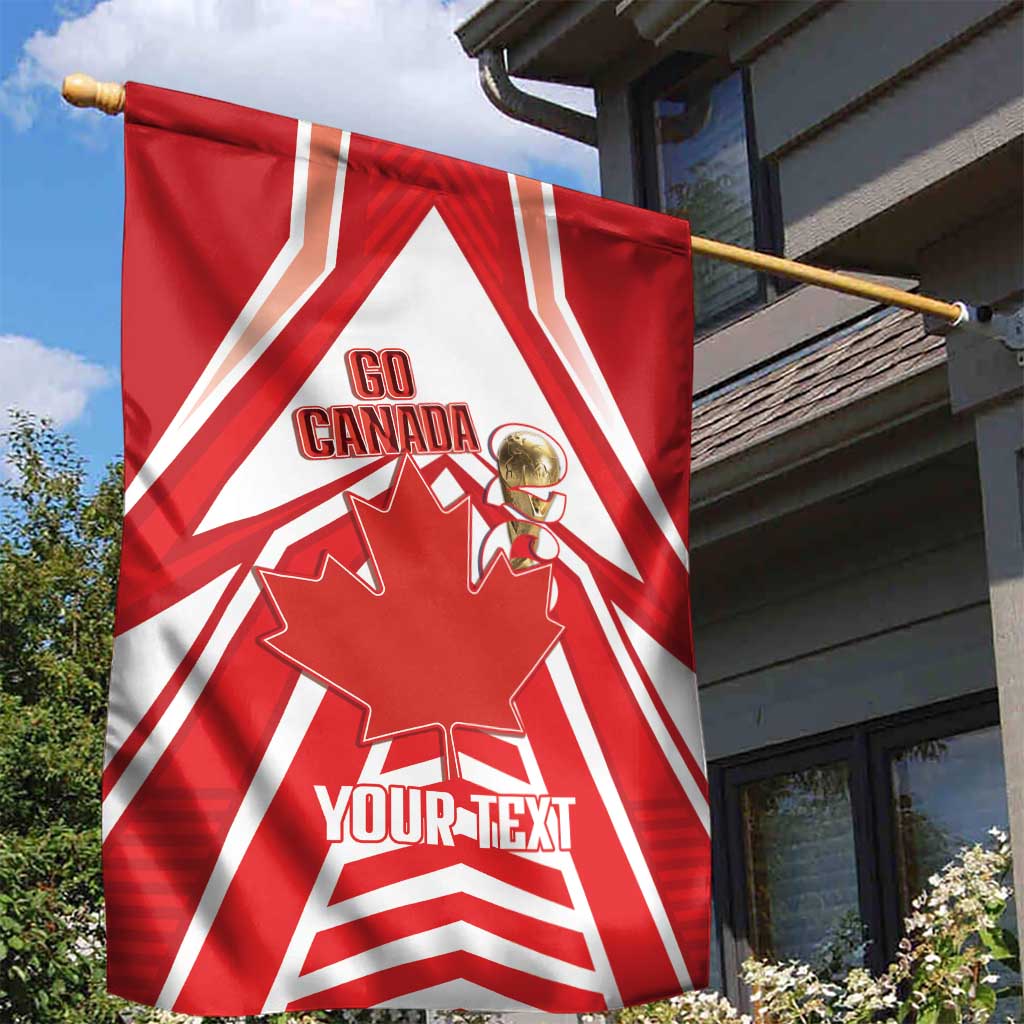 Canada 2026 Soccer Custom Garden Flag Les Rouges Go Champions