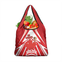 Canada 2026 Soccer Custom Grocery Bag Les Rouges Go Champions