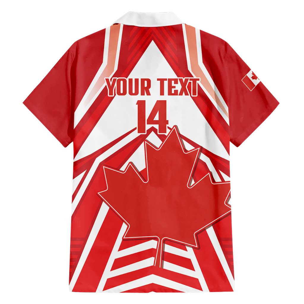 Canada 2026 Soccer Custom Hawaiian Shirt Les Rouges Go Champions