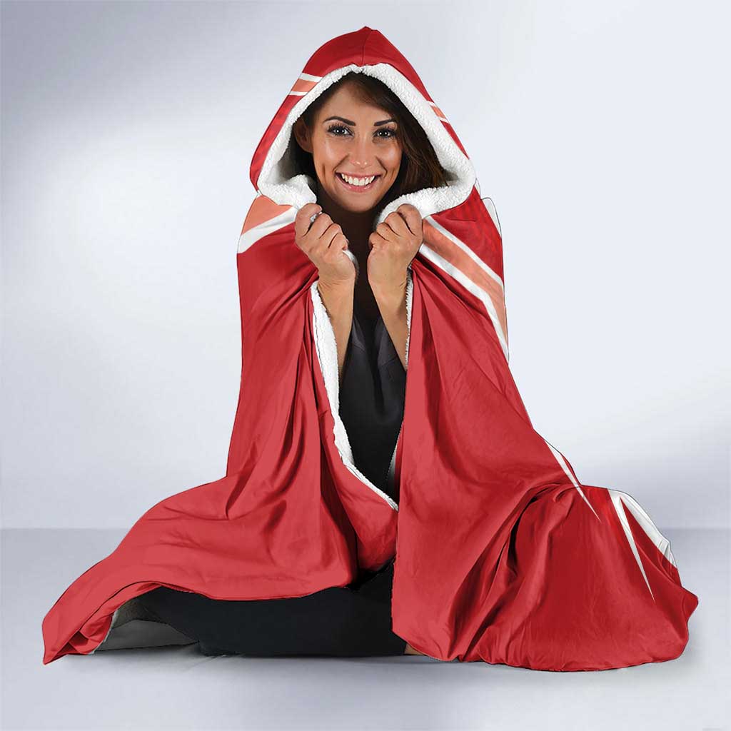 Canada 2026 Soccer Custom Hooded Blanket Les Rouges Go Champions