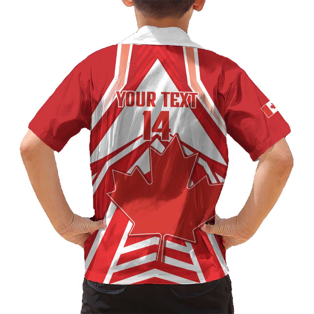 Canada 2026 Soccer Custom Kid Hawaiian Shirt Les Rouges Go Champions