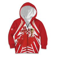 Canada 2026 Soccer Custom Kid Hoodie Les Rouges Go Champions