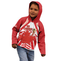 Canada 2026 Soccer Custom Kid Hoodie Les Rouges Go Champions