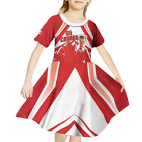 Canada 2026 Soccer Custom Kid Short Sleeve Dress Les Rouges Go Champions