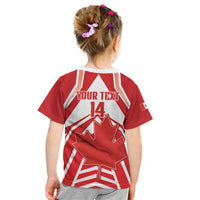 Canada 2026 Soccer Custom Kid T Shirt Les Rouges Go Champions