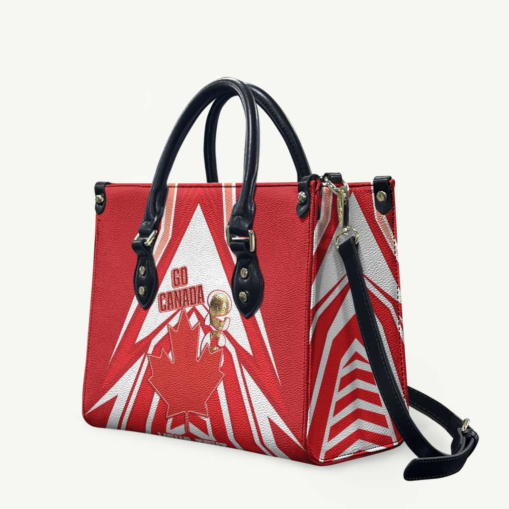 Canada 2026 Soccer Custom Leather Bag Les Rouges Go Champions