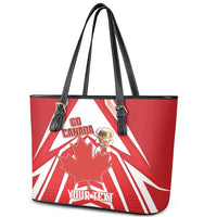 Canada 2026 Soccer Custom Leather Tote Bag Les Rouges Go Champions