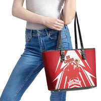 Canada 2026 Soccer Custom Leather Tote Bag Les Rouges Go Champions