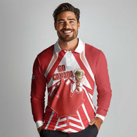 Canada 2026 Soccer Custom Long Sleeve Polo Shirt Les Rouges Go Champions