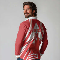 Canada 2026 Soccer Custom Long Sleeve Polo Shirt Les Rouges Go Champions
