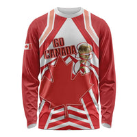 Canada 2026 Soccer Custom Long Sleeve Shirt Les Rouges Go Champions