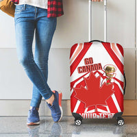 Canada 2026 Soccer Custom Luggage Cover Les Rouges Go Champions