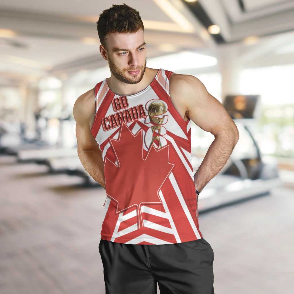 Canada 2026 Soccer Custom Men Tank Top Les Rouges Go Champions