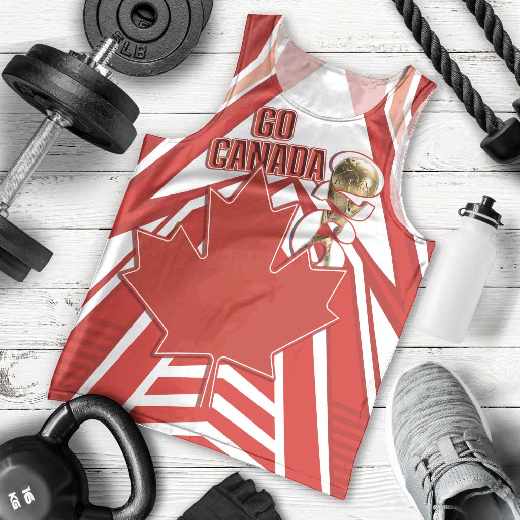 Canada 2026 Soccer Custom Men Tank Top Les Rouges Go Champions