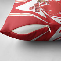 Canada 2026 Soccer Custom Pillow Cover Les Rouges Go Champions