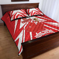 Canada 2026 Soccer Custom Quilt Bed Set Les Rouges Go Champions