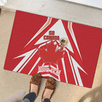 Canada 2026 Soccer Custom Rubber Doormat Les Rouges Go Champions
