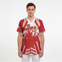 Canada 2026 Soccer Custom Scrub Top Les Rouges Go Champions