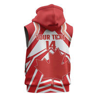 Canada 2026 Soccer Custom Sleeveless Hoodie Les Rouges Go Champions