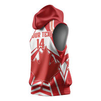 Canada 2026 Soccer Custom Sleeveless Hoodie Les Rouges Go Champions