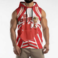 Canada 2026 Soccer Custom Sleeveless Hoodie Les Rouges Go Champions