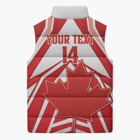 Canada 2026 Soccer Custom Sleeveless Puffer Jacket Les Rouges Go Champions