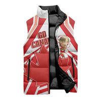 Canada 2026 Soccer Custom Sleeveless Puffer Jacket Les Rouges Go Champions