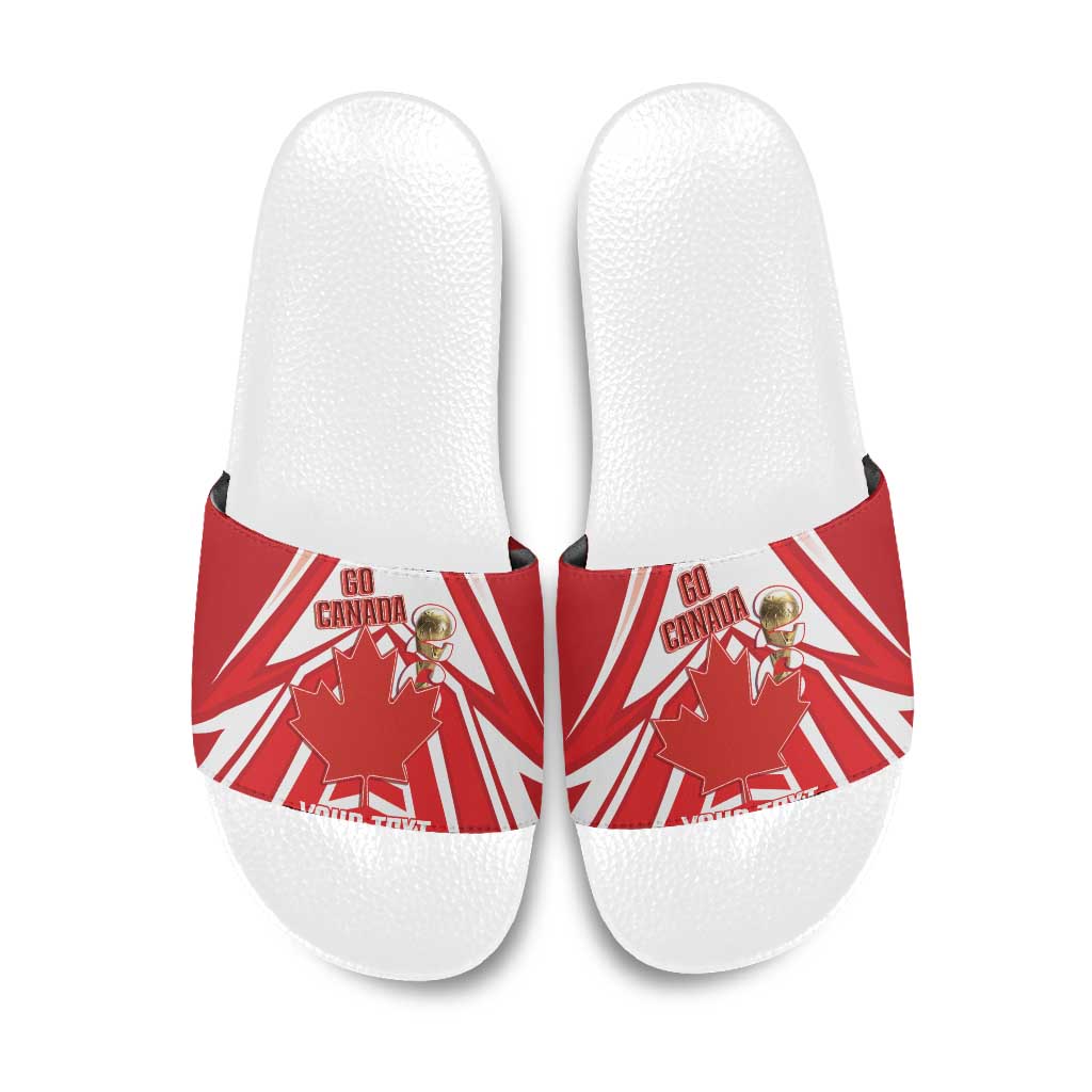 Canada 2026 Soccer Custom Slide Sandals Les Rouges Go Champions