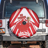 Canada 2026 Soccer Custom Spare Tire Cover Les Rouges Go Champions