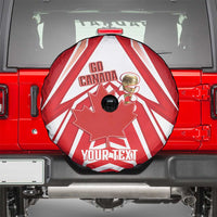 Canada 2026 Soccer Custom Spare Tire Cover Les Rouges Go Champions