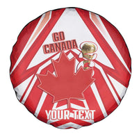 Canada 2026 Soccer Custom Spare Tire Cover Les Rouges Go Champions