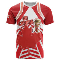 Canada 2026 Soccer Custom T Shirt Les Rouges Go Champions