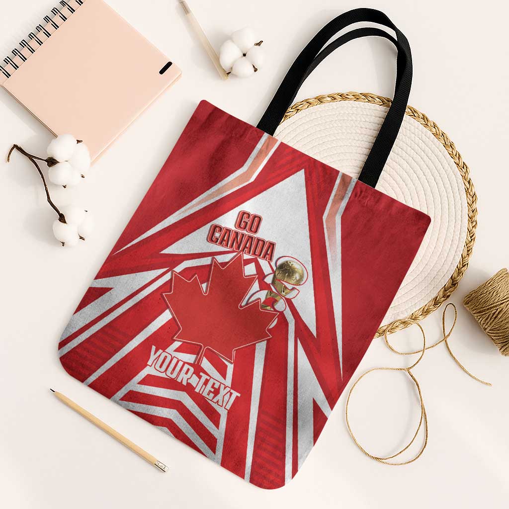 Canada 2026 Soccer Custom Tote Bag Les Rouges Go Champions