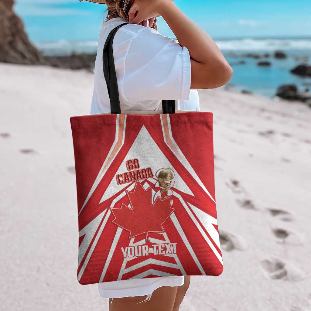 Canada 2026 Soccer Custom Tote Bag Les Rouges Go Champions