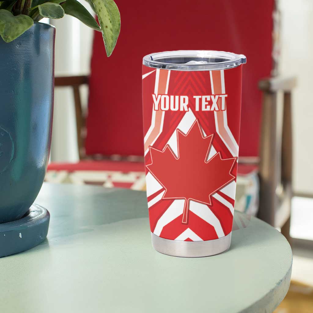 Canada 2026 Soccer Custom Tumbler Cup Les Rouges Go Champions