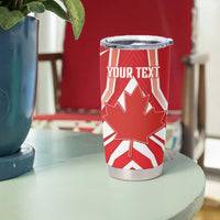 Canada 2026 Soccer Custom Tumbler Cup Les Rouges Go Champions