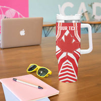 Canada 2026 Soccer Custom Tumbler With Handle Les Rouges Go Champions