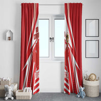 Canada 2026 Soccer Custom Window Curtain Les Rouges Go Champions