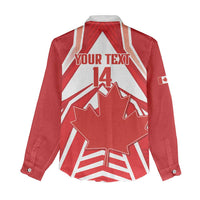 Canada 2026 Soccer Custom Women Casual Shirt Les Rouges Go Champions