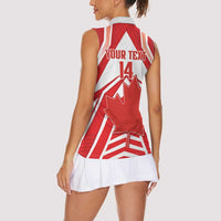 Canada 2026 Soccer Custom Women Sleeveless Polo Shirt Les Rouges Go Champions