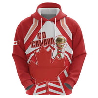 Canada 2026 Soccer Custom Zip Hoodie Les Rouges Go Champions